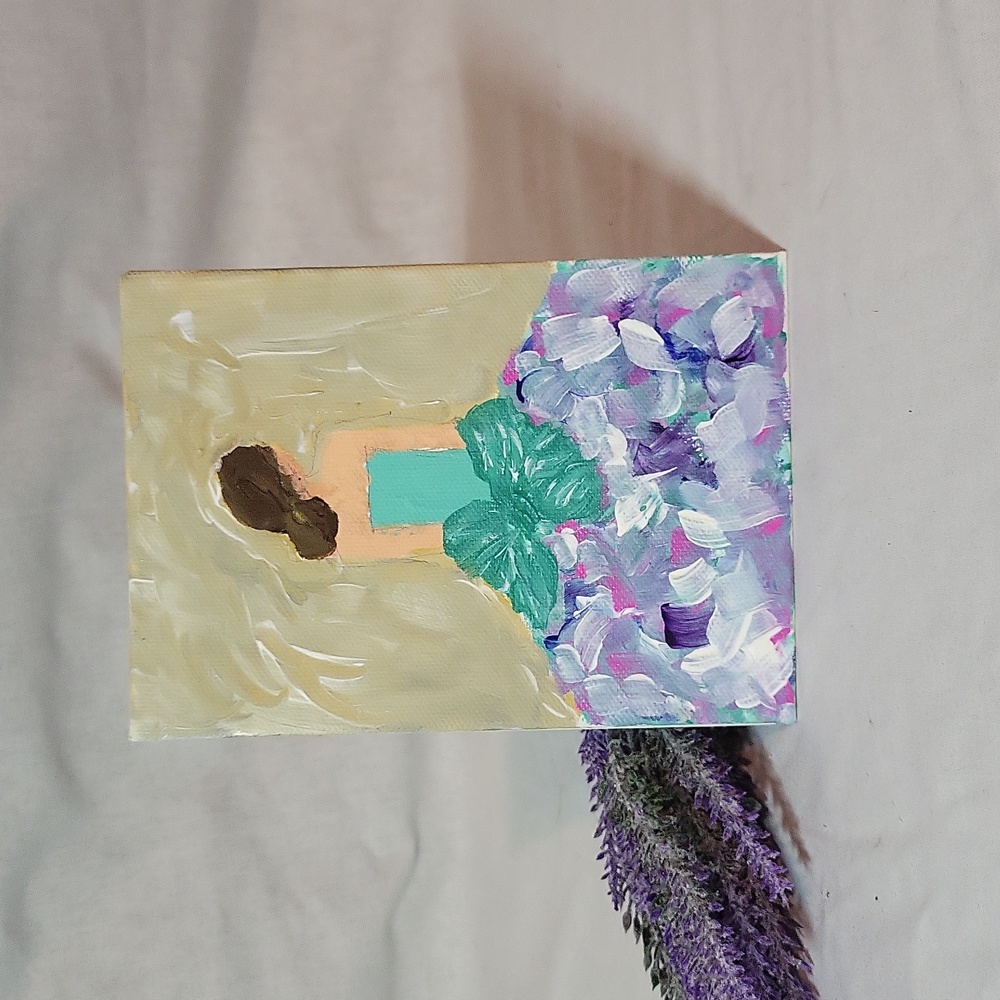 My art, Girl in dress Painting